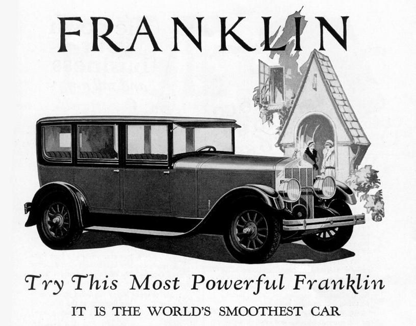 1927 Franklin Auto Advertising